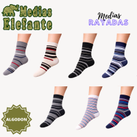 ELEFANTE MEDIAS  ADULTOS HOMBRE RAYADAS